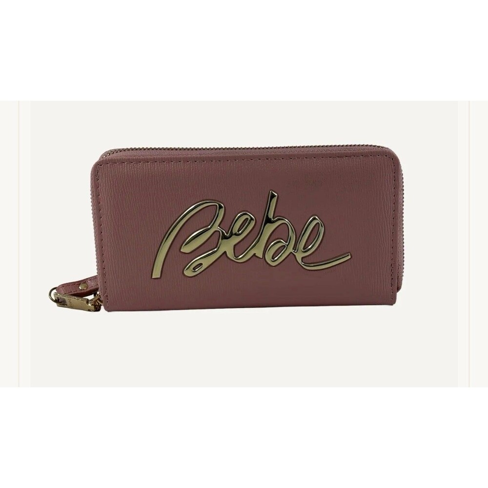 Bebe Women's pink Blush Gianna Wristlet Wallet, ET10-3779-B